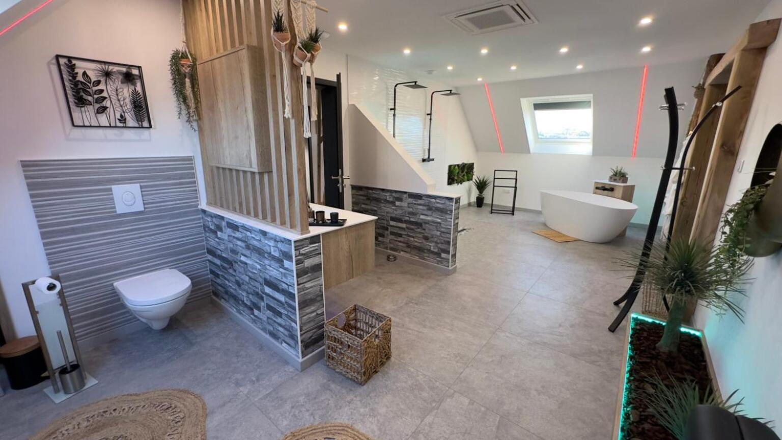 Maison Gite Chez Nounou Sauna Jacuzzi Jardin Arbore Etting Bagian luar foto