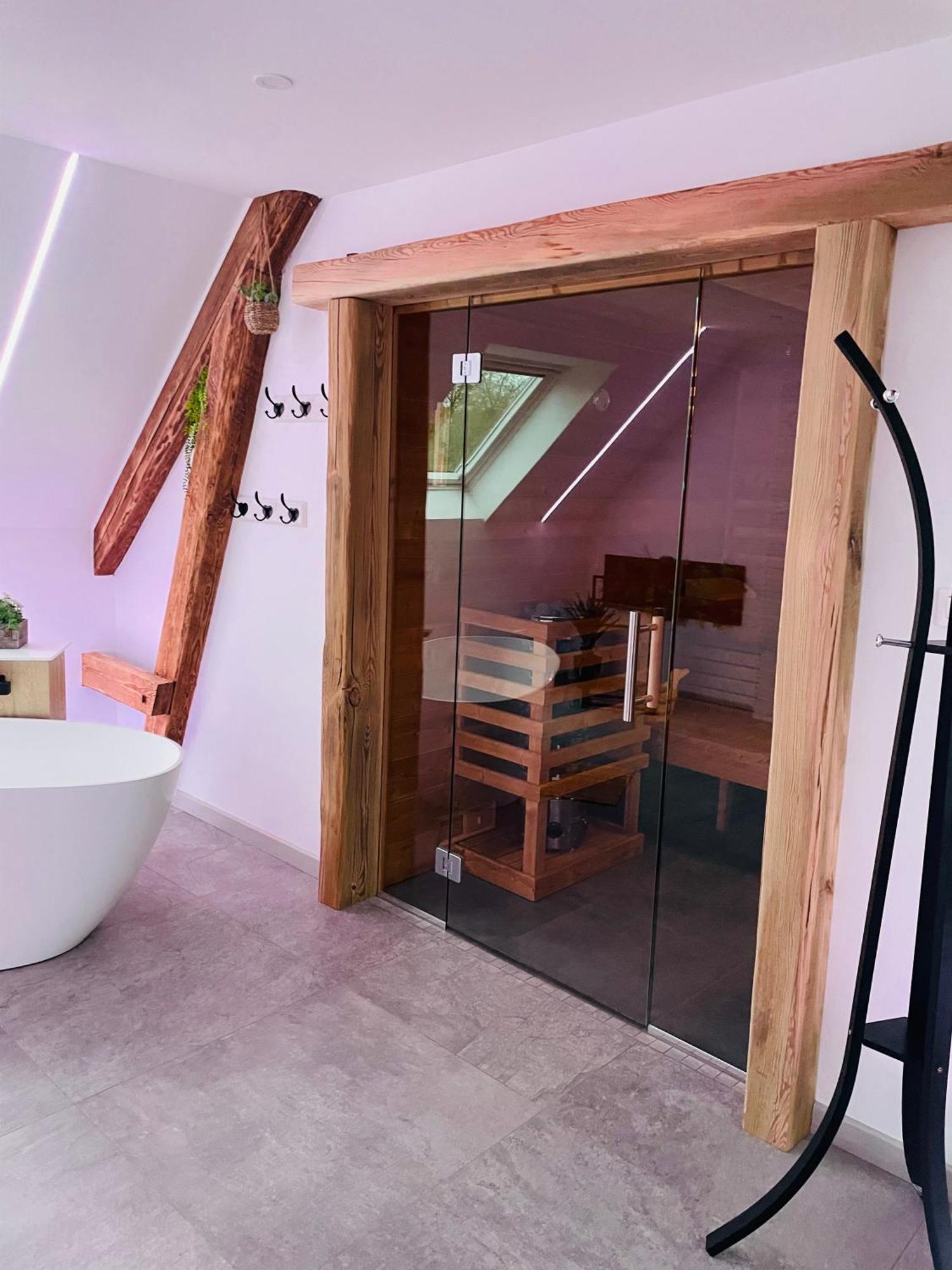 Maison Gite Chez Nounou Sauna Jacuzzi Jardin Arbore Etting Bagian luar foto